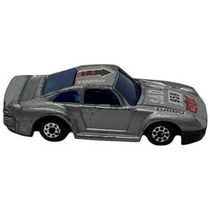 Silver SADA 959 TURBO  Diecast Race Car